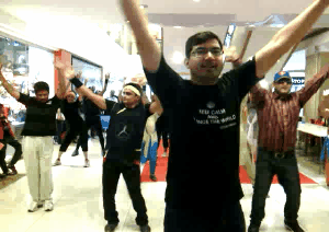 Me Dance. From a recent Volunteering activity we did in Mumbai :)
